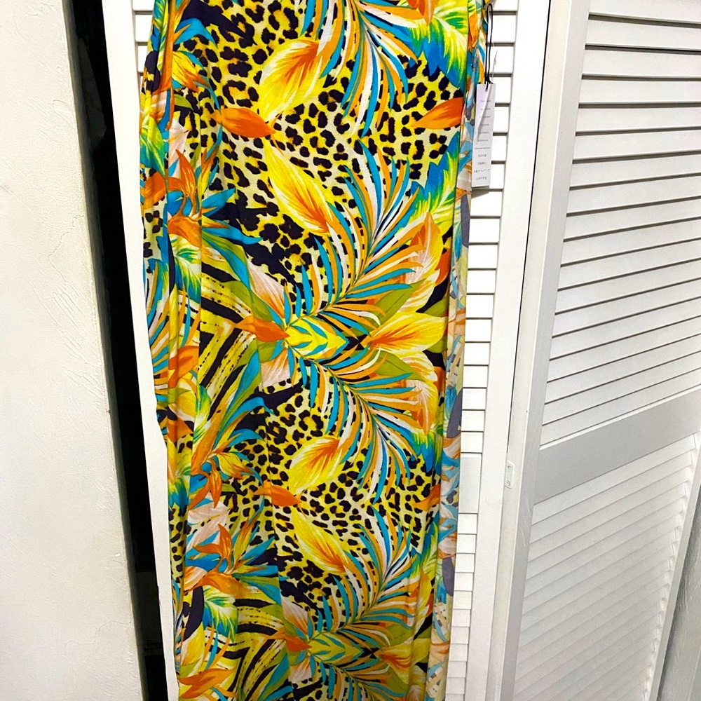 Tropical Wrap Cover Up Skirt